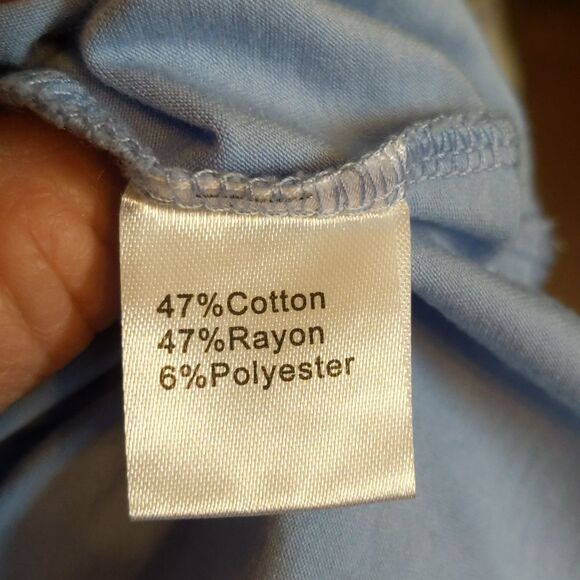 Diosun light blue halter tank top, cotton blend, lightweight, UNC Tarheels M - Picture 5 of 6